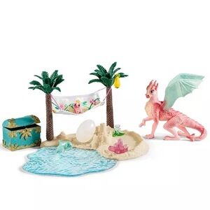 Schleich Bayala, Dragon Island with Treasure Toy Figurine Playset